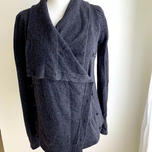 Skull Cashmere drape style cardigan